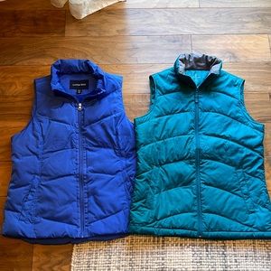 Lands End Down Vests - Medium Tall